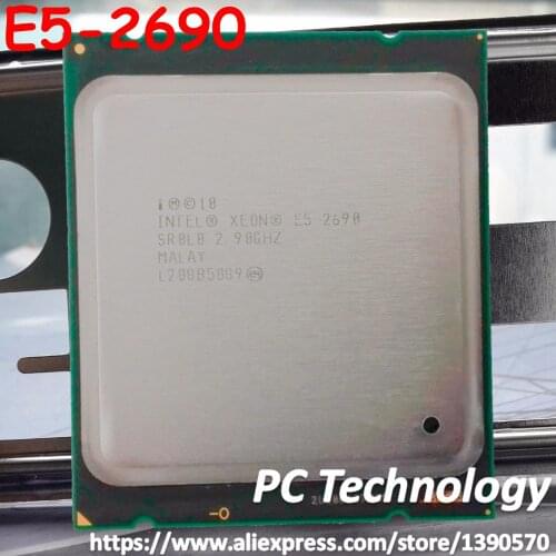 Original Intel Xeon Processor E5-2690 C2 SR0L0 CPU 2.9GHZ 20M 8-CORES 32NM LGA2011 135W free shipping 100% normal work E5 2690