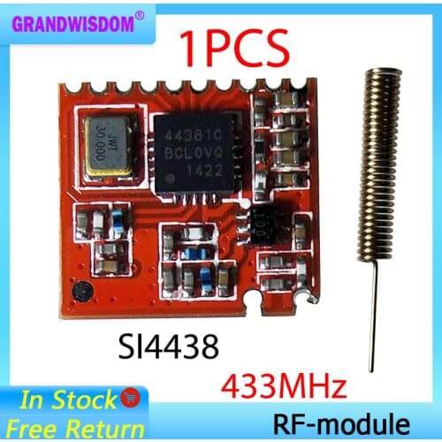433MHz RF module 4438 chip Long-Distance communication Receiver and Transmitter SPI IOT and 433 MHz antenna