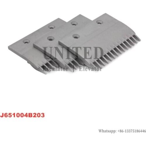 10pcs Escalator Comb J651004B203 L127mm W90mm Hole Space 64mm 14T