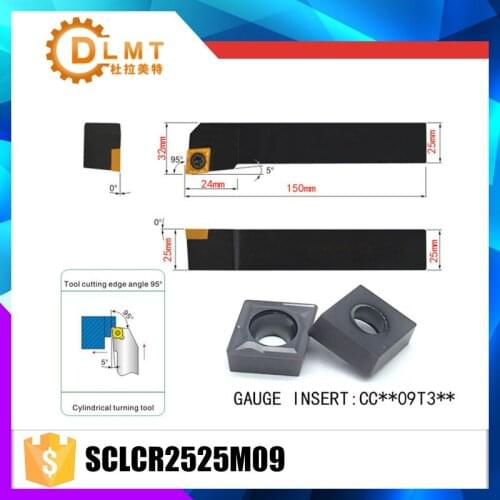 SCLCR2525M09 95 Degrees External Turning Tool Holder For CCMT09T304 CCMT09T308 Used on CNC Lathe Machine