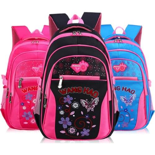 Fashion Girl Bow-knot School Bags Waterproof light Weight Girls Backpack Kids Schoolbags printing backpack child BOOK BAG