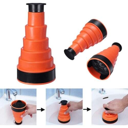 Silicone Sewer Dredge Tools Kitchen Sink Sewer Cleaning Tools Creative Sewer Toilet Home Bath Accessories