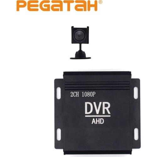 Free shipping 4-inch mini dvr recorder with built-in fan 1080p 2CH CCTV DVR HD dvrS CCTV kit HDMI CVBS security system