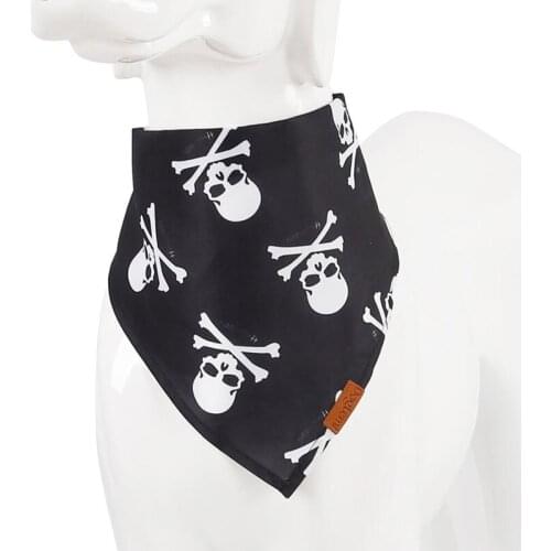 Dog Christmas Halloween Holiday Tri-angle Clothes Various Pattern Pet Dog Bow Tie Collar Head Scarfs Dog Bandana