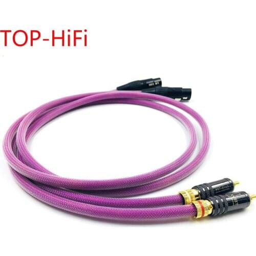 TOP-HiFi Pair Wbt-0144 2RCA Male to 2XLR Female Cable XLR Balanced Reference Interconnect Audio Cable with XLO HTP1 Cable