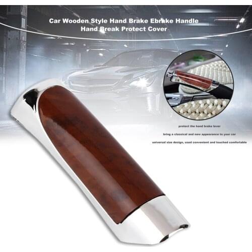 Car Wooden Style Hand Brake Ebrake Handle Hand Break Protect Cover Universal protect the hand brake lever