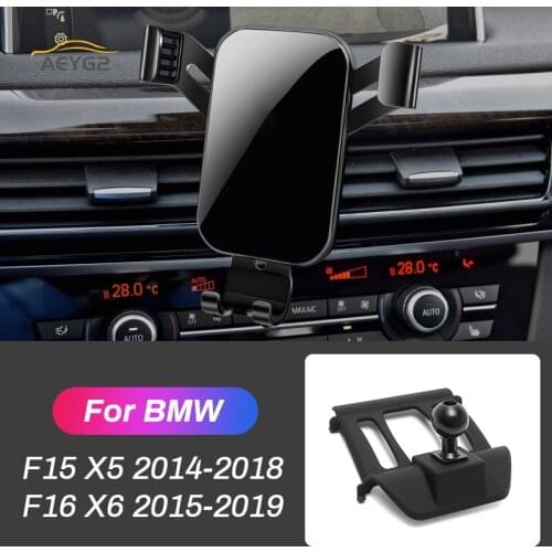 Car Mobile Phone Holder For BMW X5 F15 2014-2018 X6 F16 2015-2019 Air Vent Mount Gravity GPS Special Stand Smart Phone Bracket