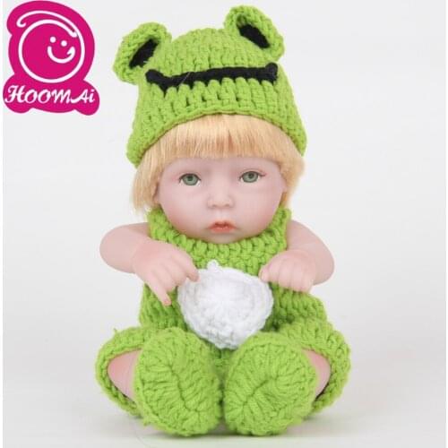Hot Sale Bebe Reborn Baby Doll Toy 10 Inch Newborn Full Vinyl Body Silicone 25CM Stuffed Realistic Doll Birthday Christmas Gifts