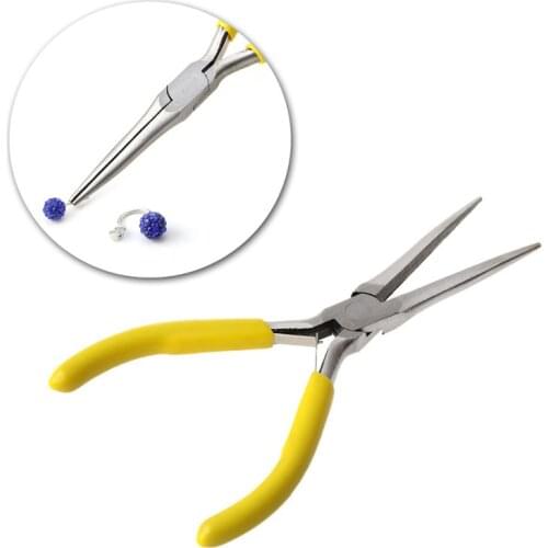 DIY Mini Needle Nose Jewelry Pliers Practical Jewelry Handmade Carbon Steel Tool