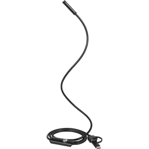 3 in 1 Inspection Mini Camcorder Camera Borescope Type-C & Micro USB & USB Endoscope Waterproof IP67 for Android Phones PC