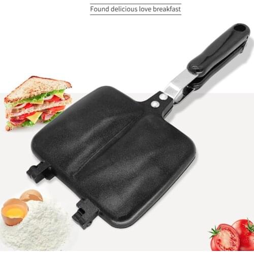 Gas Non-Stick Sandwich Maker Iron Bread Toast Breakfast Machine Waffle Pancake Baking Barbecue Oven Mold Grill Frying Pan