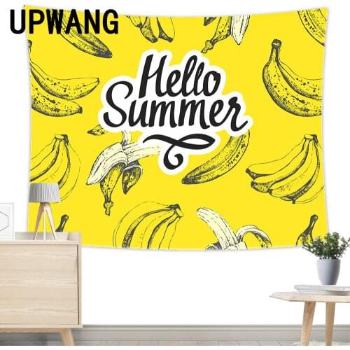 Banana Tapestry Wall Hanging Sandy Beach Picnic Rug Camping Tent Sleeping Pad Home Decor Bedspread Sheet Wall Cloth