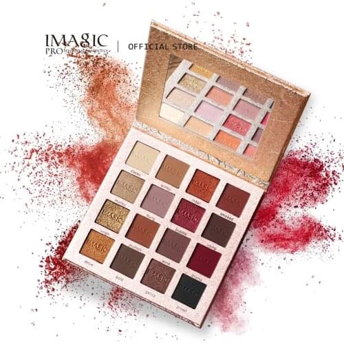 IMAGIC Eyeshadow Matte Shimmer Glitter Easy To Wear Eye Shadow Palette Profissional Long-lasting Eye Shadow