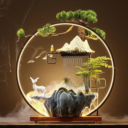 Home Creative Fountain Living Room Office Desk Surface Panel Moving into the New House Opening Gift