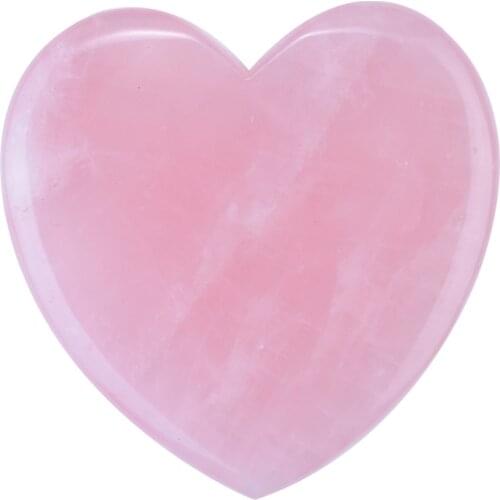 Wholesale Best Price Natural Rose Quartz Heart Shape Gua Sha Board for Massaging