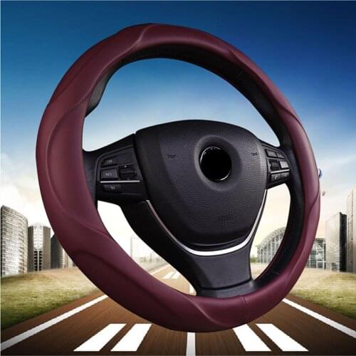 Fit for BMW 3 Series 5 Series Ford Mercedes Soft Skin Car Steering Wheel Sleeve Special Steering Cover 37-38cm