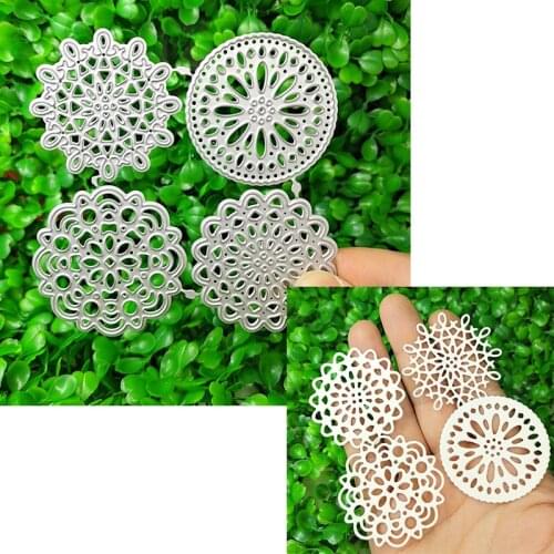 Metal cutting die is suitable for making Festival DIY scrapbook and greeting card album with 3D creative circular pattern 2021
