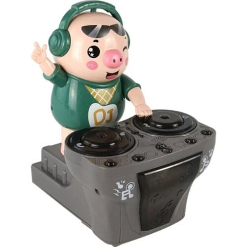 Piggy DJ Electric Toys for Boys Girls Musical Toy with Flashing Lights Move Dancing Learning