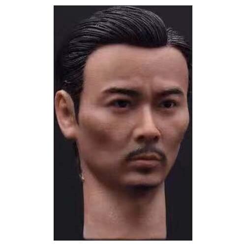 1/6 scale Max Zhang head carving With beard Zhang Tian Zhi Republican China Hero Kungfu Star for 12in action figure toy