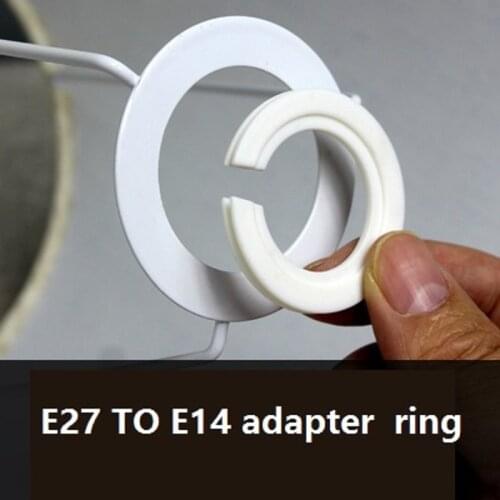 10peces/lot E27 to E14 adapter fixing ring lampholer adapter for E27 lampshades cover lighting accessories for table lamp use