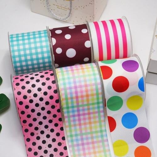 10 Yards 3inch 75mm Cartoon Printing Grosgrain Ribbon For Hair Bows DIY Crafts Handmade Accessories 43366