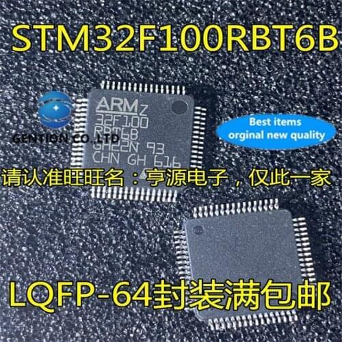 170Pcs STM32F100 STM32F100RBT6B Microcontroller chip LQFP64 in stock 100% new and original