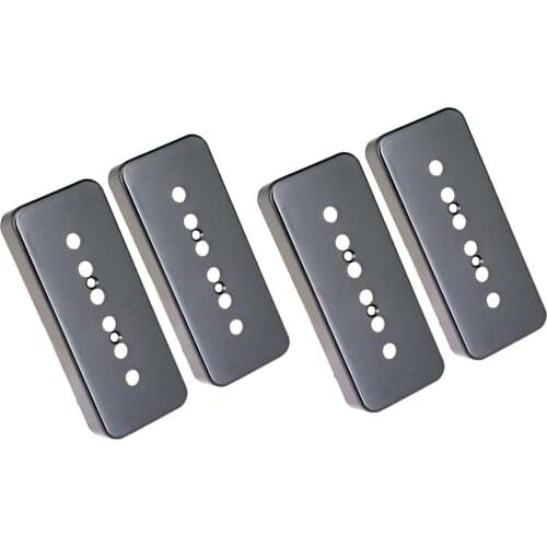2pcs Electric Guitar 6 Hole Plastic Pickup Cover Shell 50/52mm Pole Spacing
