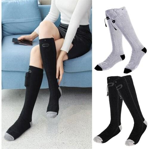 2 In 1 USB Charging 4000mAh Heating Socks Electric Heating Socks Foot Warmer Keep Your Feet Warm 3 Temperature Levels