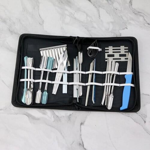 Quality 25 Pcs multifunctional Vegetable Fruit Carving knife Chisel Tool,chef food carving knives set