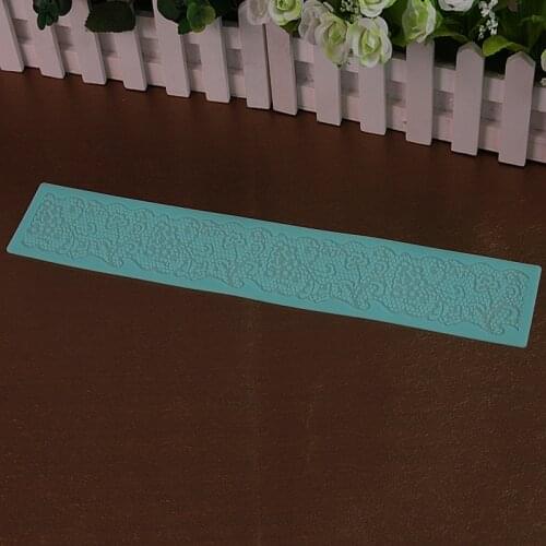 39*7CM Flower Silicone sugar Lace Mat Cake Decorating Tool fondant Embossing Mold