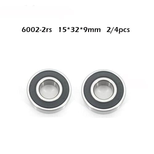 2/4PCS 6002 6002rs 6002RS 6002RS 6002-2RS 6002-2rs RS Deep Groove Ball Bearings 15 x 32 x 9mm High Quality