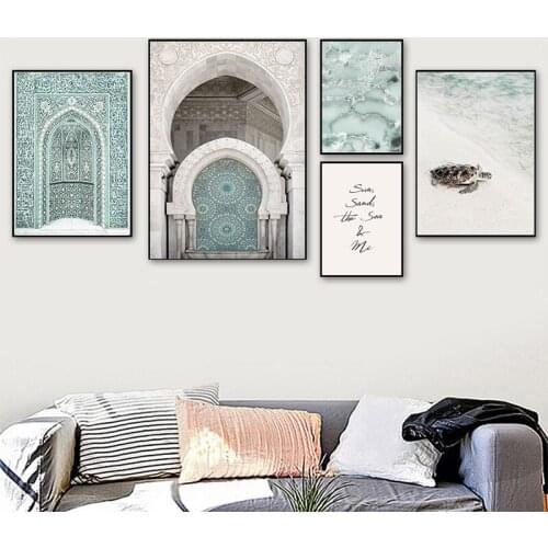 Diamond Painting Cross Stitch Full Square Mosque Muslim Islamic Picture of Rhinestone Diamond Mosaic Diamond Embroidery Diamond