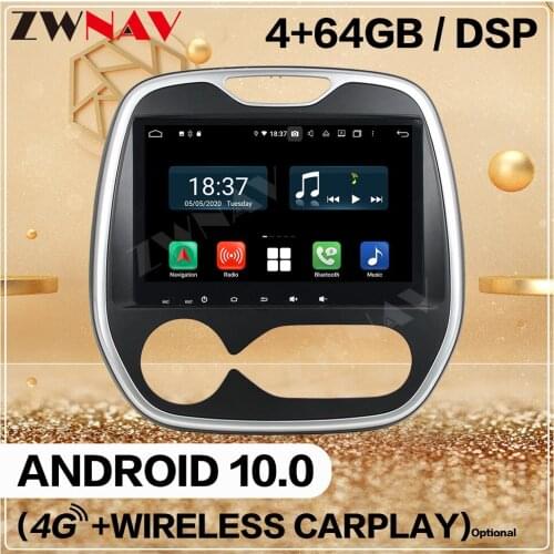 Carplay 128GB For Renault Capture CLIO 2011 2012 2013 2014 2015 2016 Android 10 Player Screen Wif Audio Radio GPS Navi Head Unit