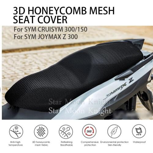 For SYM CRUISYM 300 CRUISYM 150 JOYMAX Z 300 Motorcycle Seat Cushion Cover Net 3D Mesh Protector Insulation Cushion Cover