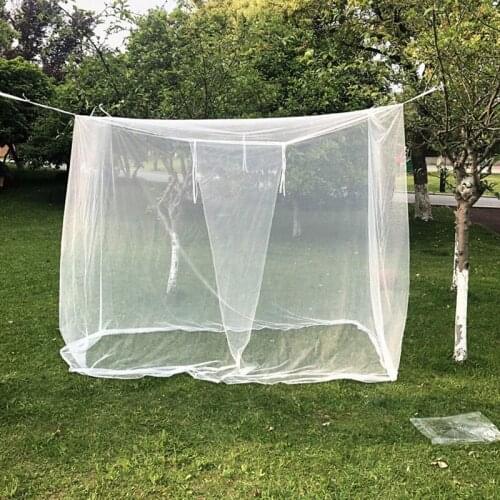 Four Corner Large Mosquito Net White Mosquito Net Bed Canopy Netting Curtains for Indoor Outdoor Camping Bedding Patio