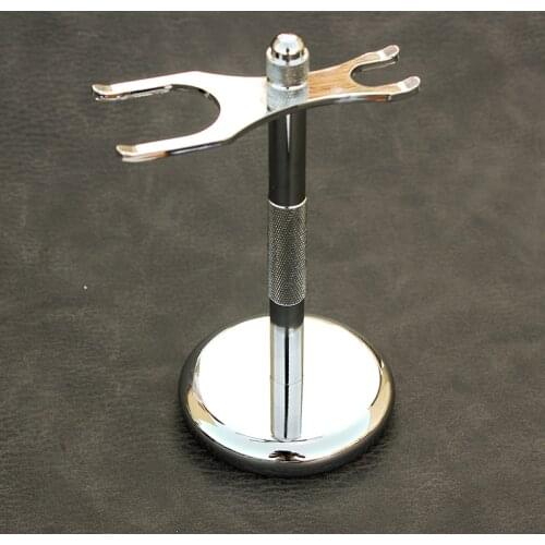 Men Razor Holder Stainless Shaving Brush Stand Safety Razor Razor Holder 15.2cm long size Razor & Brush not including