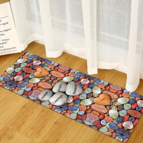 Door Mat Bohemian Polyester Carpet For Home Kitchen Indoor Area Rug No-Slip Living Room Welcome Protective Floor Mats 40*60cm/Pc