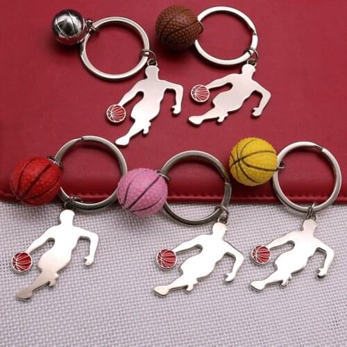 Imitation Basketball Keychain Table Tennis Sports Activity Souvenir Creative Gift Small Pendant Key Chain