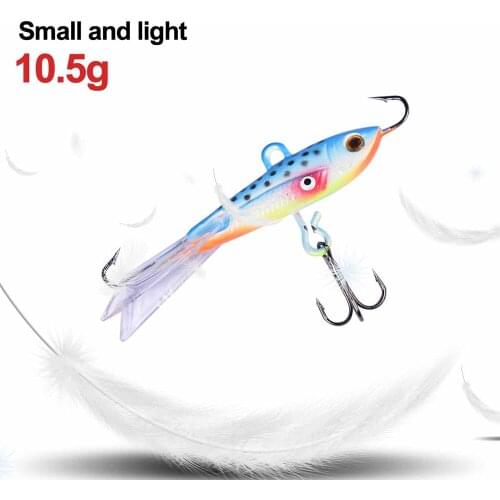 Artificial Fishing Lure Balancer Ice Jig Fishing Hard Bait with Fish Hook Artificial Tackle for Winter Outdoor Ice Fishing Tools