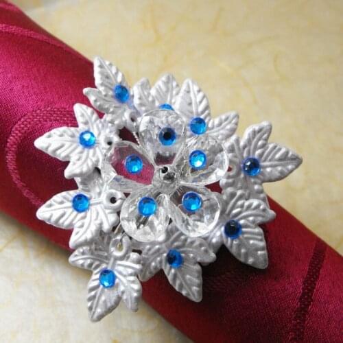 Leaf flower napkin ring ,flower napkin holder