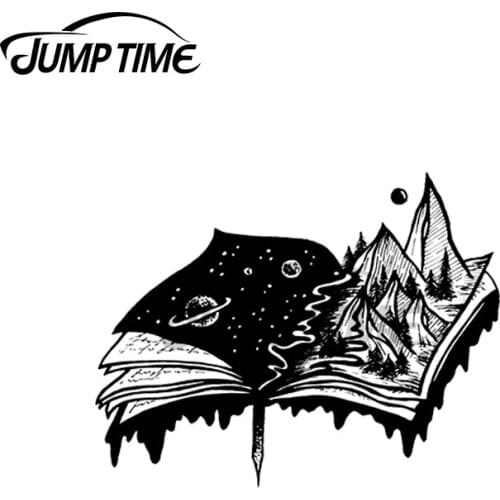 JumpTime 13 x 3cm For Mountains Book Creative Car Sticker Scratch-Proof Decal Auto Refrigerator Laptop Waterproof Vinyl Car Wrap