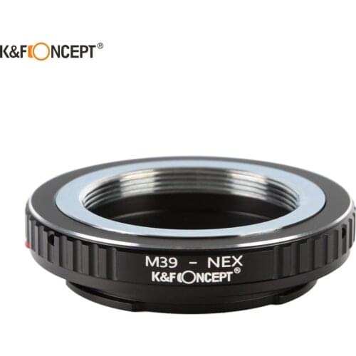 K&F Concept M39-NEX Mount Adapter Ring for M39 Crew Mount Lens to Sony NEX Cameras For NEX-5 NEX-VG10 NEX-6 NEX-5R NEX-F3