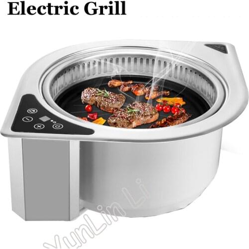 Commercial Embedded Electric Grill Electric BBQ Oven Far Infrared Barbecue Roaster/ Korean Self-service BBQ Machine GER-2000DCT