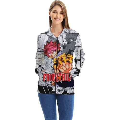 FAIRY TAIL Gray Fullbuster Cosplay Costumes Fashion Halloween Hoodies Sweatshirt Popular Hoody Streetwear Zipper Hoodies Jackets