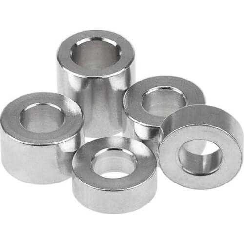 M4M5M6M8 Round Aluminum Sleeve Bushing Washer Lightweight Environmentally Friendly Smooth Seiko Fine Metal Texture