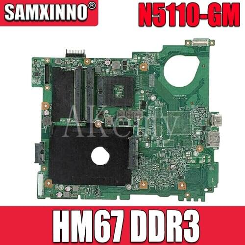 N5110 motherboard For DELL inspiron 15R N5510 N5110 laptop mainboard CN-0G8RW1 0G8RW1 G8RW1 HM67 DDR3 Test ok N5110 mainboard