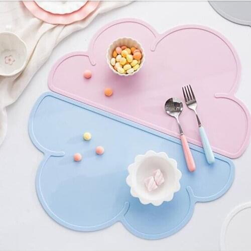 New Kitchen Cloud Kid coaster Cup Plates Mats napkin Pad Individual Silicone bowl Mat For Table Placemats decoration Accessories