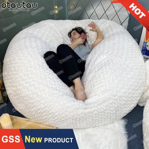 Dropshipping King Size Giant Sofa Cover Unfilled Double Bed Grand Pouf Lump Futon Floor Corner Seat Big Couch Recliner Furniture