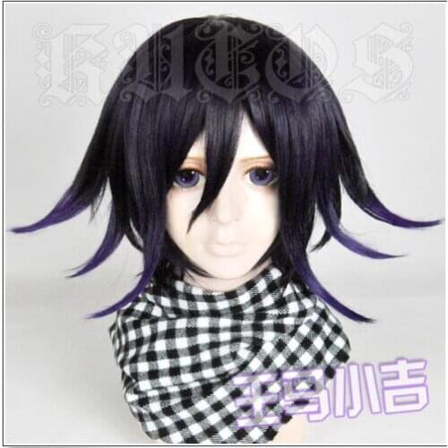 Game New Danganronpa V3 Koukichi Kokichi Ouma Costume Cosplay Wig +Free Track No +CAP