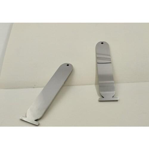 Stainless Steel Blank Rectangular Pendant Charms 12*62mm DIY Accessories For Handmade Customized Jewelry Making Can add LOGO